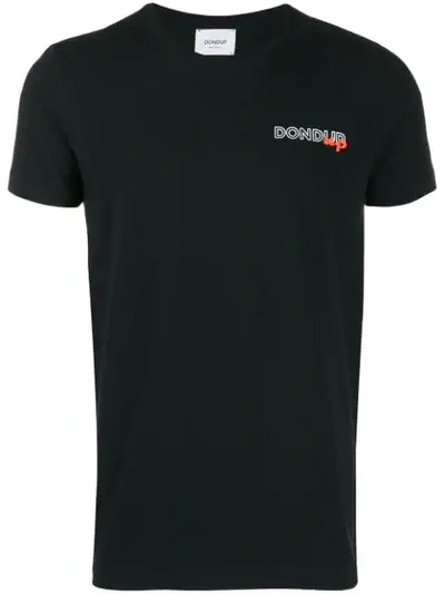 Shop Dondup Logo T-shirt In Black