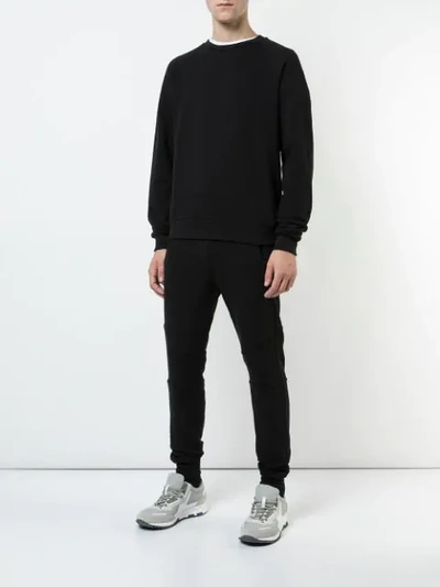 Shop John Elliott Crew Neck Sweatshirt In Black