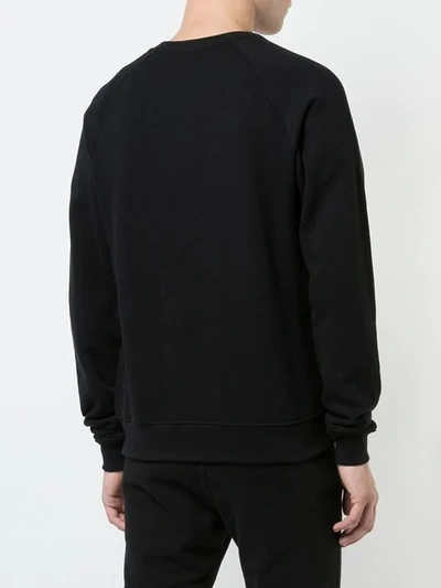 Shop John Elliott Crew Neck Sweatshirt In Black