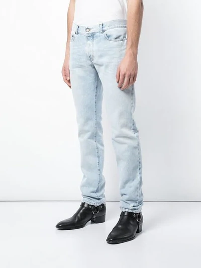 Shop Saint Laurent Regular Fit Jeans In Blue