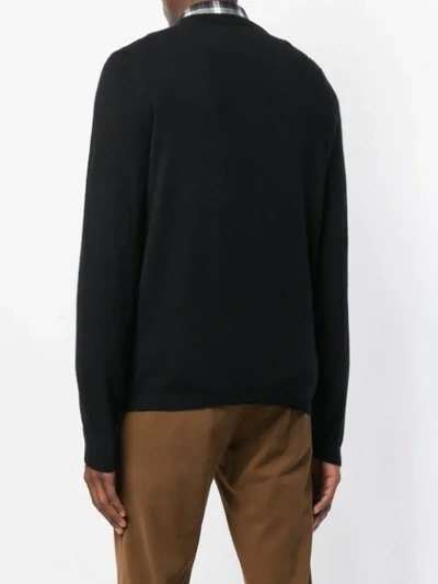 Shop Roberto Collina Long-sleeve Fitted Sweater In Black