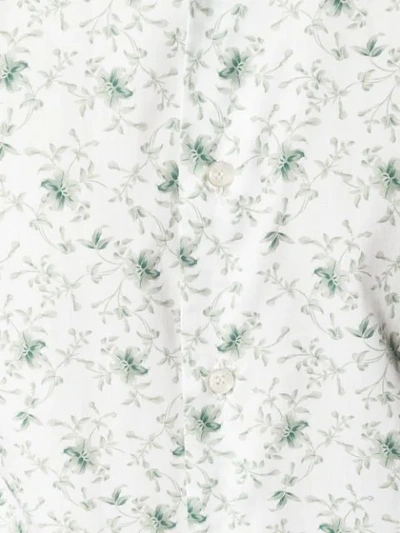 Shop Orian Floral Print Shirt - White