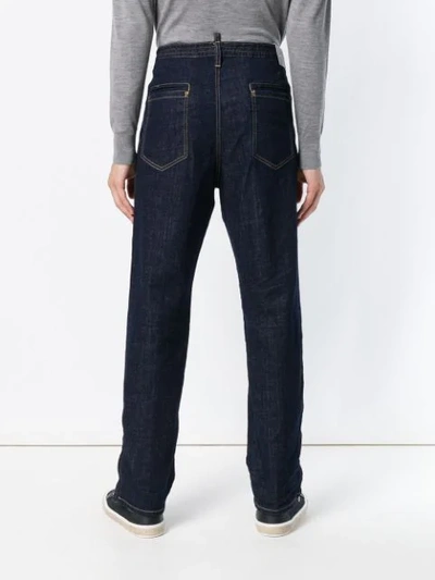 Shop Dsquared2 Wide Leg Jeans - Blue