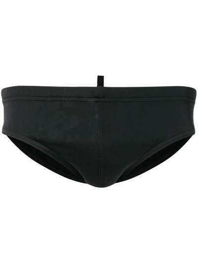 DSQUARED2 LOGO印花泳裤 - 黑色