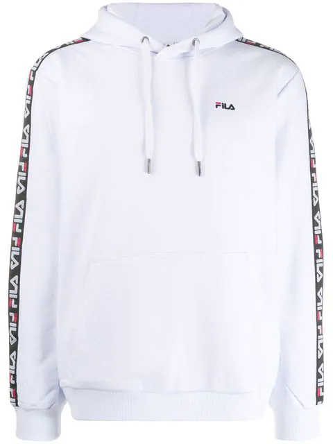 fila logo white hoodie