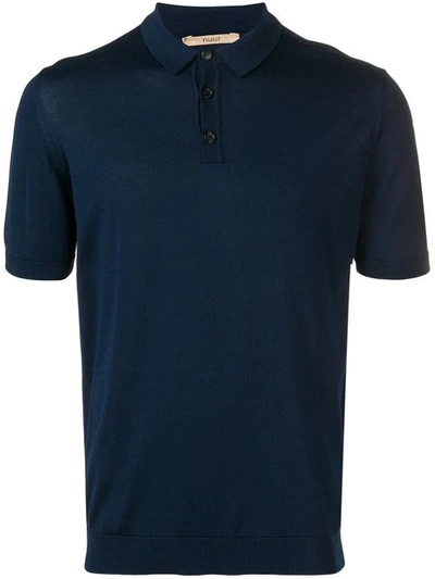 Shop Nuur Classic Polo Shirt In Blue