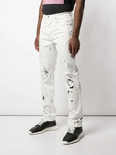 Shop Lost Daze Painter Jeans In White