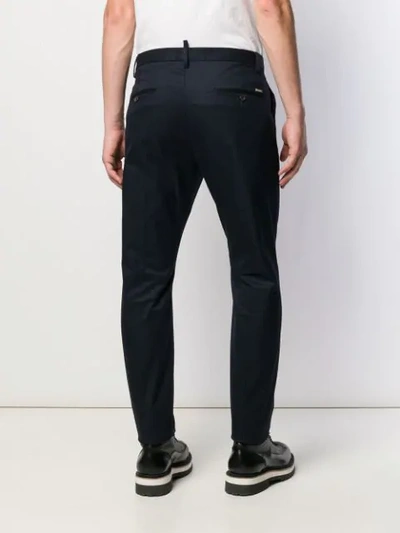 Shop Dsquared2 Hockney Slim-fit Trousers In Blue