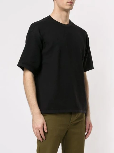 Shop Cerruti 1881 Boxy-fit T-shirt In Black