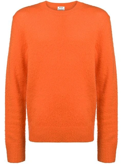 Shop Acne Studios Peele Crew Neck Sweater In Orange