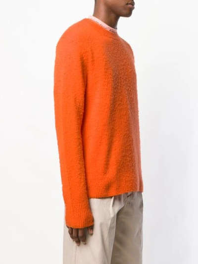 Shop Acne Studios Peele Crew Neck Sweater In Orange