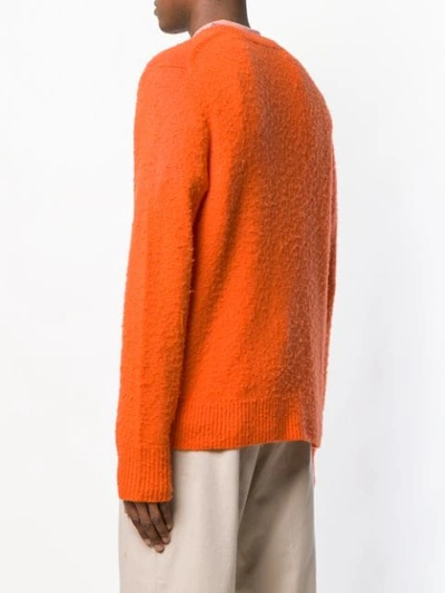 Shop Acne Studios Peele Crew Neck Sweater In Orange