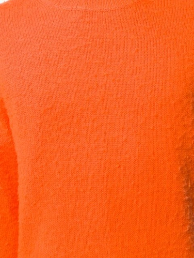 Shop Acne Studios Peele Crew Neck Sweater In Orange