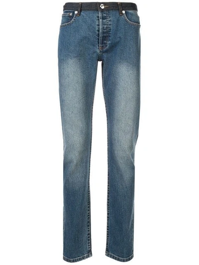 Shop Apc Straight-leg Jeans In Blue