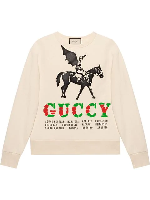 Gucci Cotton Sweatshirt With Winged 