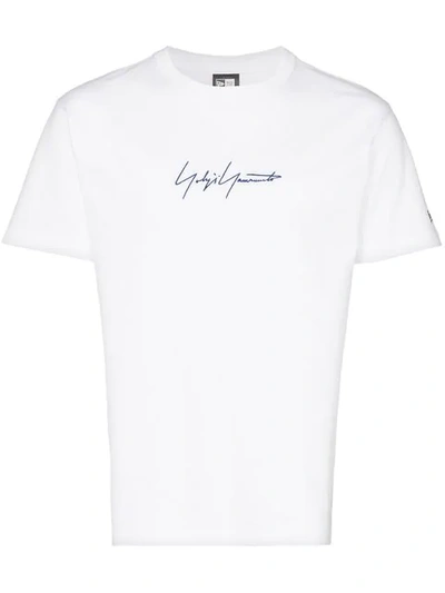 Shop Yohji Yamamoto Signature Logo T-shirt In White