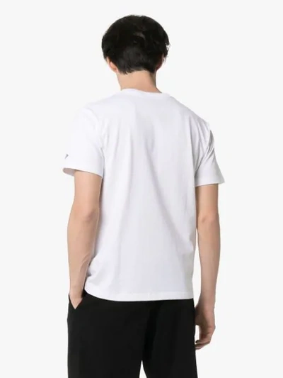Shop Yohji Yamamoto Signature Logo T-shirt In White