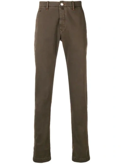 Shop Jacob Cohen Academy Regular Trousers In Brown