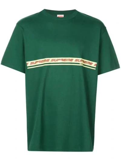Shop Supreme Logo T-shirt In Green