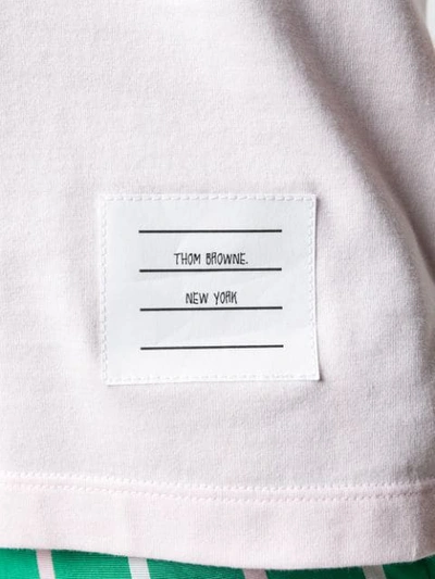 Shop Thom Browne Relaxed Jersey Tee In Pink