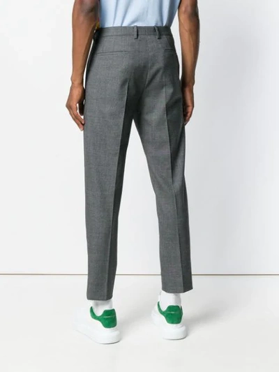 Shop Dolce & Gabbana Cropped Tailored Trousers In Grey