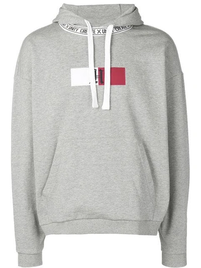 X Lewis Hamilton Logo Hoodie In Grey