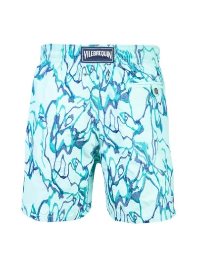 Shop Vilebrequin Embroidered Swim Shorts In Blue