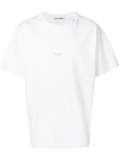 Shop Acne Studios Garment Dyed T-shirt In White
