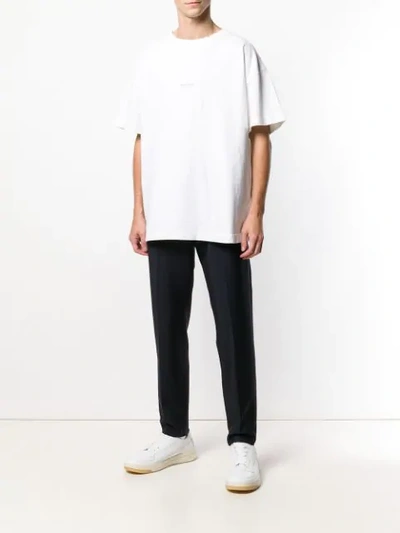 Shop Acne Studios Garment Dyed T-shirt In White