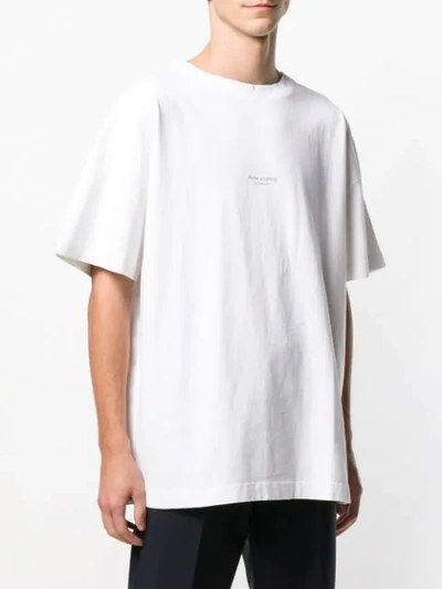 Shop Acne Studios Garment Dyed T-shirt In White