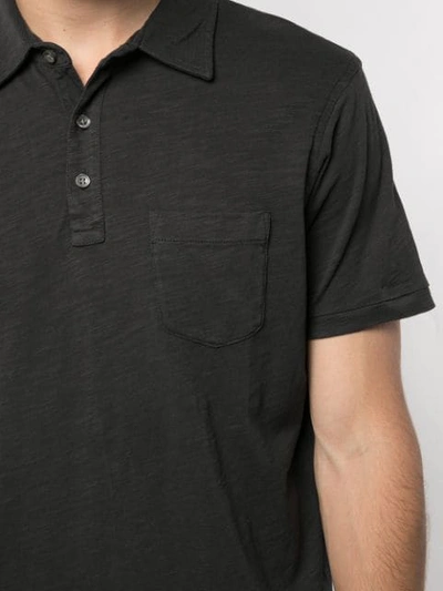 Shop Alex Mill Rugby Polo Shirt In Black