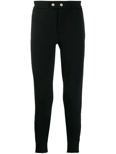 Shop Alexander Mcqueen Zipped Details Track Trousers In Black