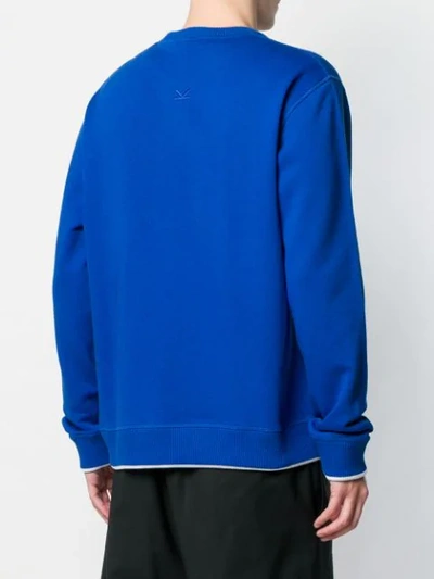 Shop Kenzo Tiger Embroidered Sweatshirt - Blue