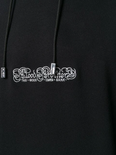 Shop Blood Brother Fraud Hoodie In Black