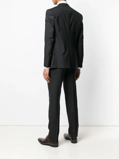 Shop Corneliani Classic Vest Suit In Black