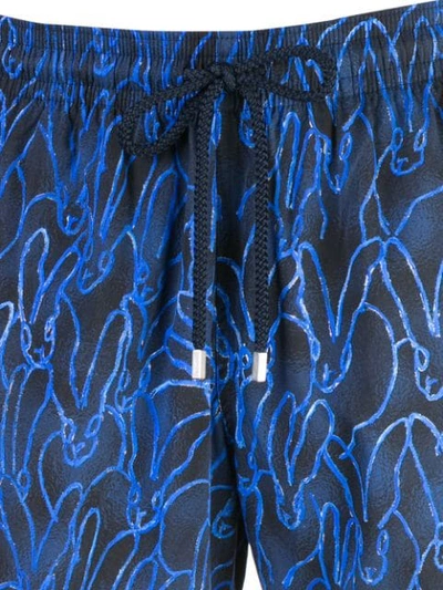 Shop Vilebrequin Printed Swim Shorts In Blue