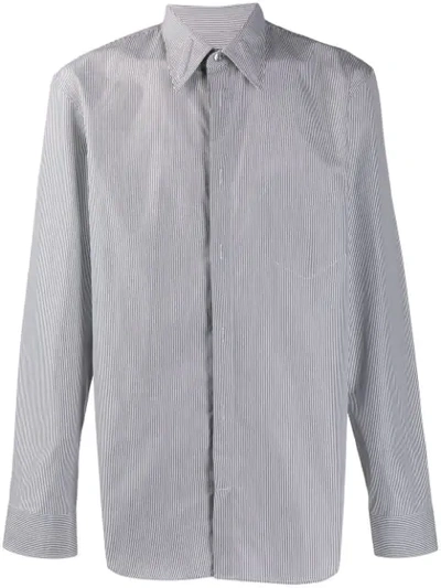 Shop Maison Margiela Micro-check Shirt In Grey