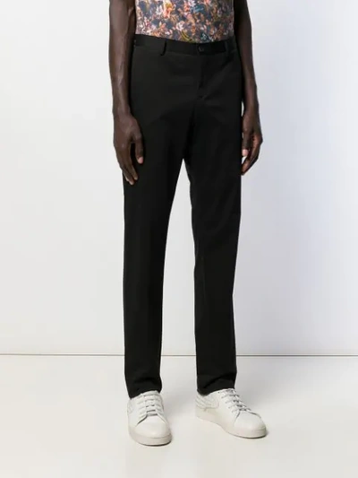 Shop Etro Slim-fit Trousers In Black