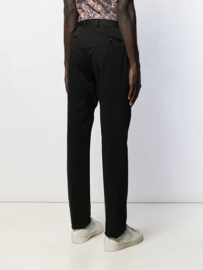 Shop Etro Slim-fit Trousers In Black