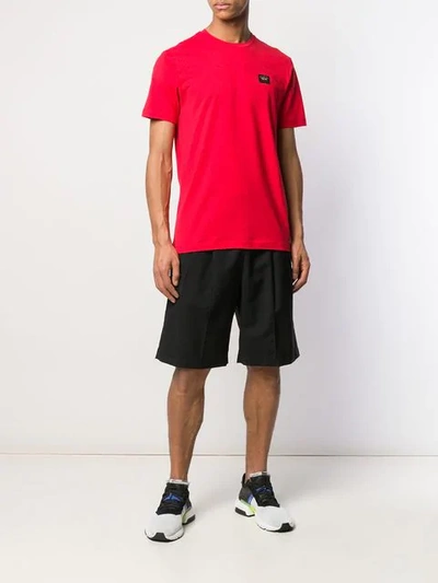 Shop Paul & Shark Logo Patch T-shirt In Red