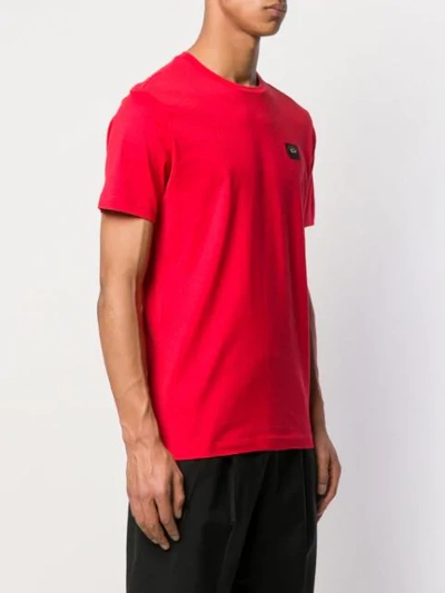 Shop Paul & Shark Logo Patch T-shirt In Red