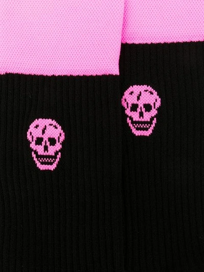 Shop Alexander Mcqueen Skull Socks In 1072