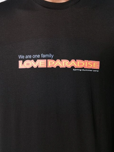 Shop Anton Belinskiy Love Paradise T In Black