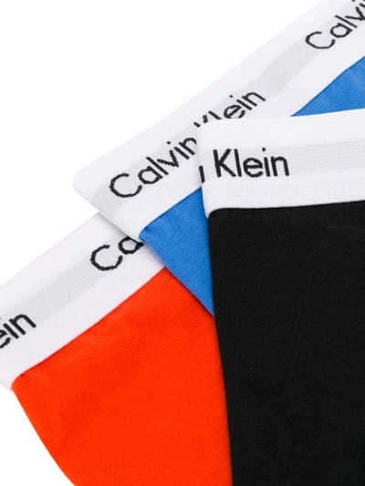 Shop Calvin Klein 3 Pack Logo Boxers - Orange