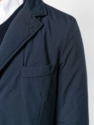 Shop Aspesi Button-up Parka Coat In Blue