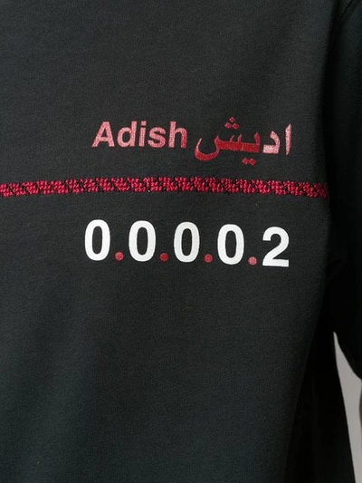 Shop Adish Logo T-shirt In Black