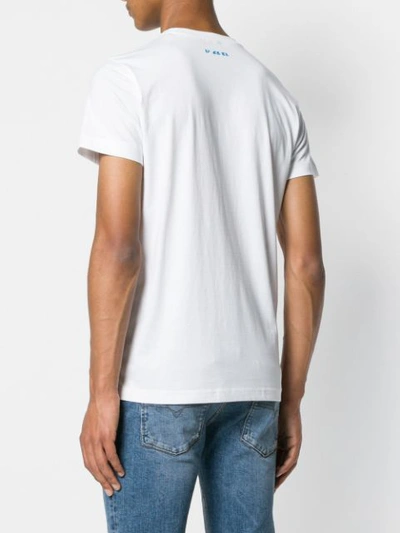 Shop Diesel T-diego T-shirt - White
