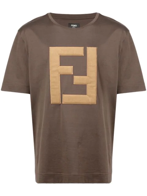 brown fendi t shirt