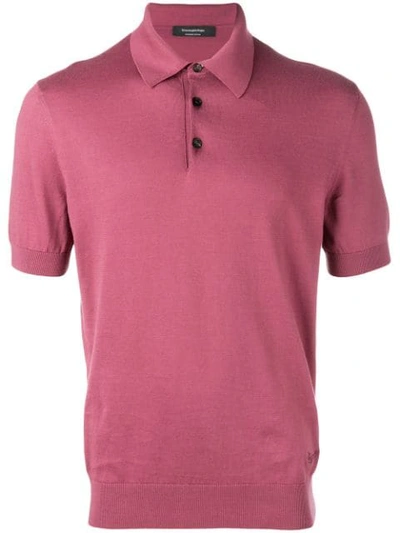 Shop Ermenegildo Zegna Mm Polo Shirt In Pink