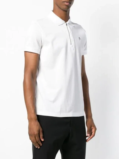 Shop Diesel T-hart Polo Shirt In White